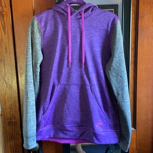 Adidas Purple and Gray Fleece lined Hoodie